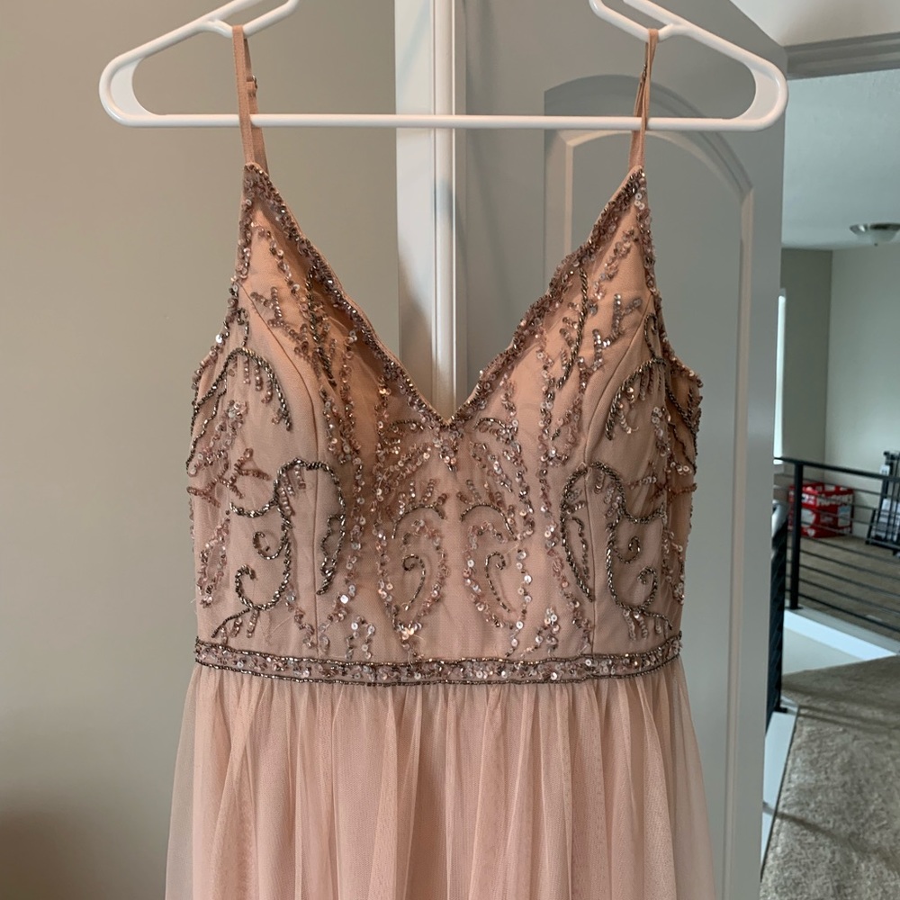 Rose bridesmaid dress